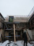 Bauarbeiten im Hofbereich am 13.01.2016